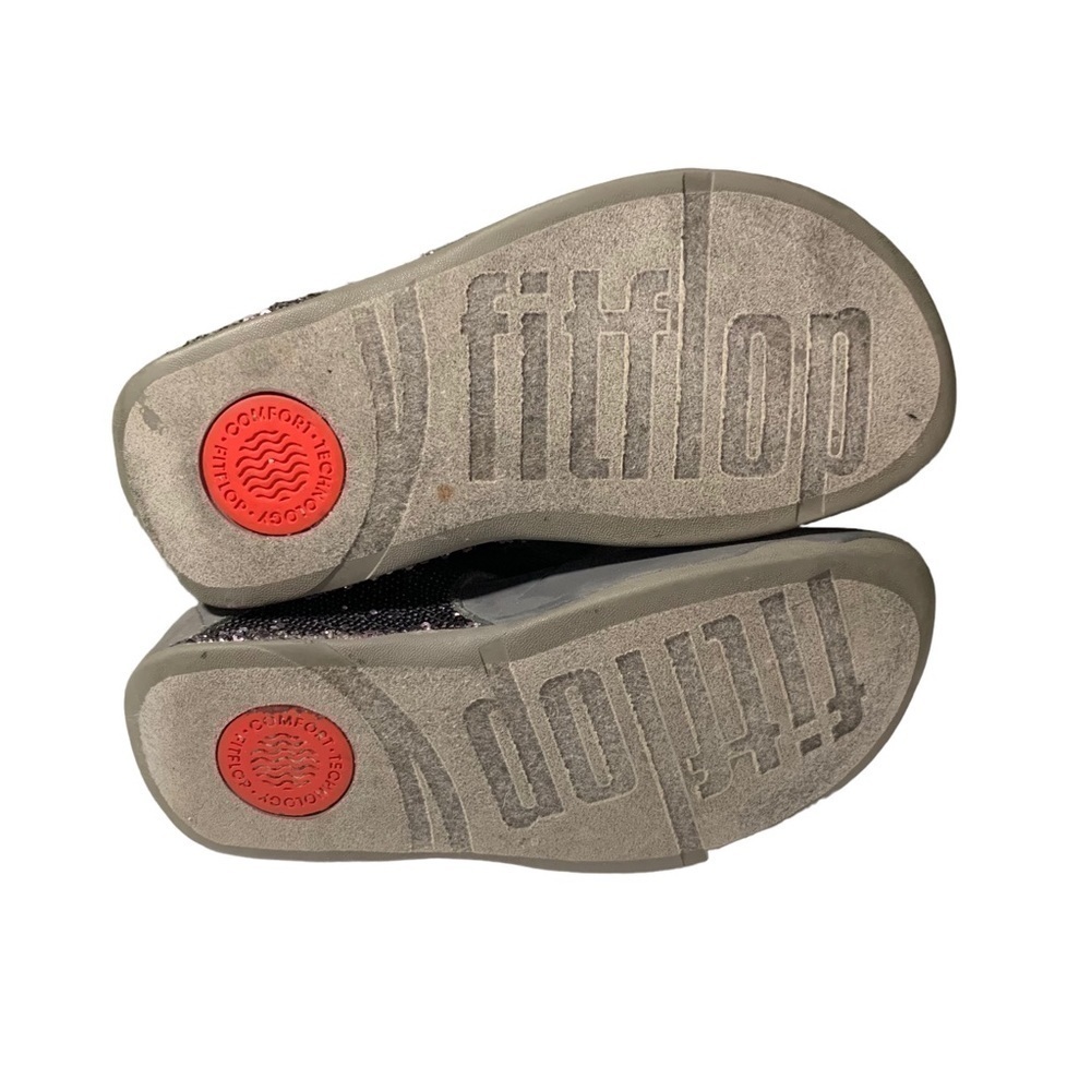 FitFlop Electra Classic Gray Sequins Thong Comfort Walking Sandals US 5 - Picture 6 of 6